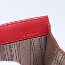Salvatore Ferragamo Chain Accessory Pouch Patent leather Red Gold Auth 158654-18