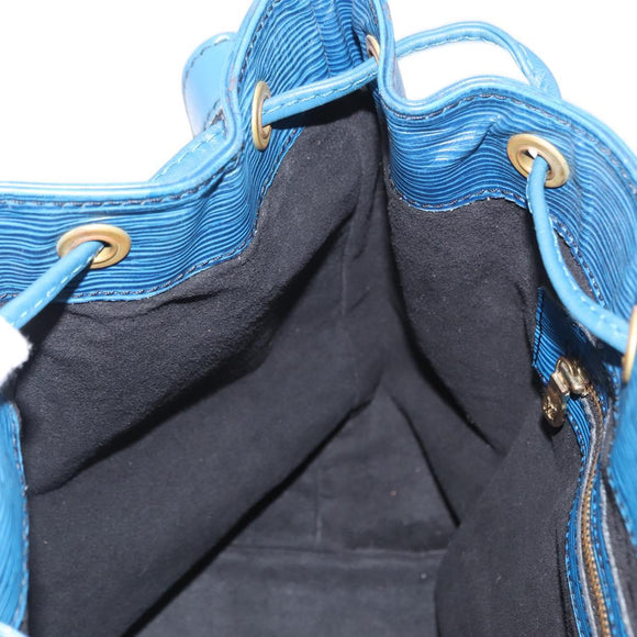 LOUIS VUITTON Epi Petit Noe Shoulder Bag Blue M44105 LV Auth 158656