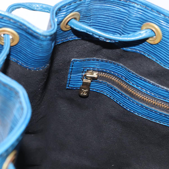 LOUIS VUITTON Epi Petit Noe Shoulder Bag Blue M44105 LV Auth 158656