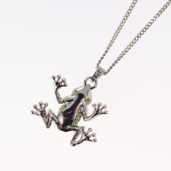 LOUIS VUITTON Collier LV Crazy Animals Necklace metal Green MP3390 Auth 158659M