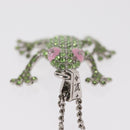 LOUIS VUITTON Collier LV Crazy Animals Necklace metal Green MP3390 Auth 158659M-20