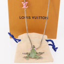 LOUIS VUITTON Collier LV Crazy Animals Necklace metal Green MP3390 Auth 158659M-12