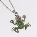 LOUIS VUITTON Collier LV Crazy Animals Necklace metal Green MP3390 Auth 158659M-3