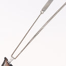 LOUIS VUITTON Pendant Monogram Chain Necklace metal Blue M01507 LV Auth 158660M-14