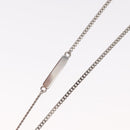 LOUIS VUITTON Pendant Monogram Chain Necklace metal Blue M01507 LV Auth 158660M-15