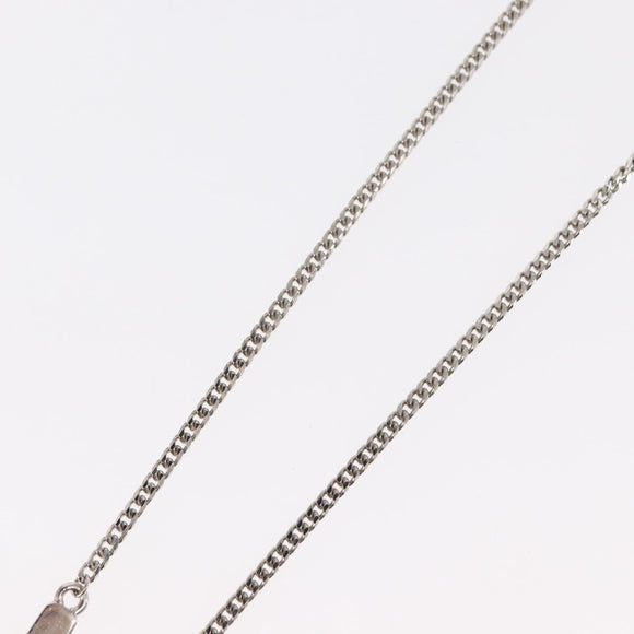 LOUIS VUITTON Pendant Monogram Chain Necklace metal Blue M01507 LV Auth 158660M