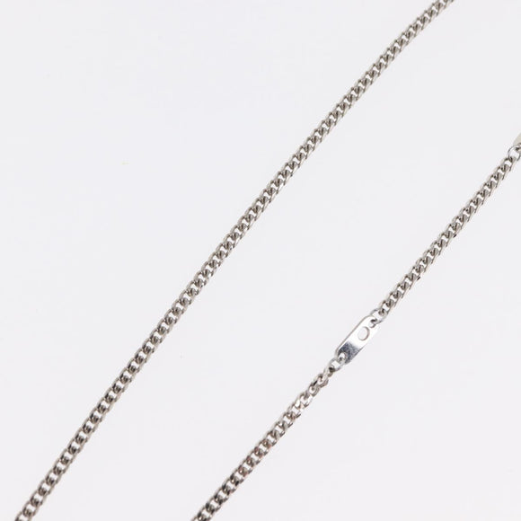 LOUIS VUITTON Pendant Monogram Chain Necklace metal Blue M01507 LV Auth 158660M