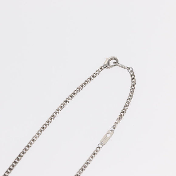 LOUIS VUITTON Pendant Monogram Chain Necklace metal Blue M01507 LV Auth 158660M