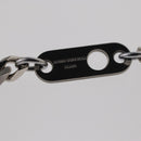 LOUIS VUITTON Pendant Monogram Chain Necklace metal Blue M01507 LV Auth 158660M-19