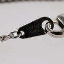 LOUIS VUITTON Pendant Monogram Chain Necklace metal Blue M01507 LV Auth 158660M-11