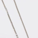 LOUIS VUITTON Pendant Monogram Chain Necklace metal Blue M01507 LV Auth 158660M-8