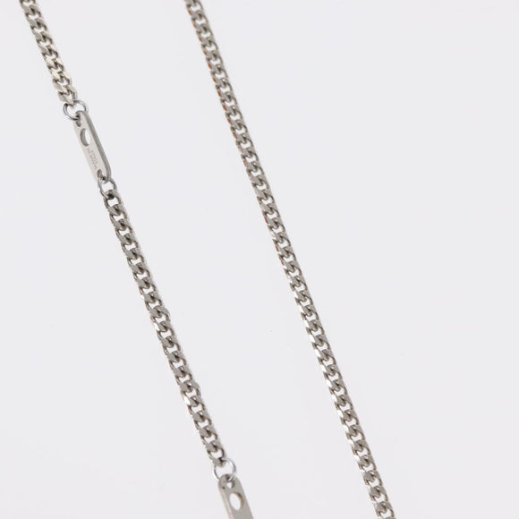 LOUIS VUITTON Pendant Monogram Chain Necklace metal Blue M01507 LV Auth 158660M