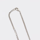 LOUIS VUITTON Pendant Monogram Chain Necklace metal Blue M01507 LV Auth 158660M-9