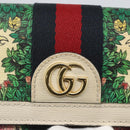 GUCCI GG Marmont Sherry Line Yuko Higuchi Wallet PVC Green 523153 Auth 158662SAM-19
