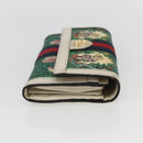 GUCCI GG Marmont Sherry Line Yuko Higuchi Wallet PVC Green 523153 Auth 158662SAM-6