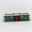 GUCCI GG Marmont Sherry Line Yuko Higuchi Wallet PVC Green 523153 Auth 158662SAM-8