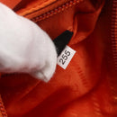 PRADA Accessory Pouch Nylon Orange Silver Auth 158663V-11