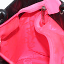 CHANEL Cambon Line Tote Bag Leather Black Silver CC Auth 158676SAM-21