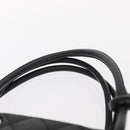 CHANEL Cambon Line Tote Bag Leather Black Silver CC Auth 158676SAM-14