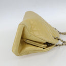 CHANEL Mademoiselle Chain Shoulder Bag Calf Skin Yellow Silver CC Auth 158678V-5