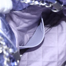 CHANEL Chain Chanel 22 Mini Hand Bag Leather 2way Purple CC Auth 158680SM-25
