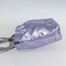 CHANEL Chain Chanel 22 Mini Hand Bag Leather 2way Purple CC Auth 158680SM-4