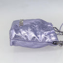 CHANEL Chain Chanel 22 Mini Hand Bag Leather 2way Purple CC Auth 158680SM-5
