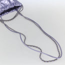 CHANEL Chain Chanel 22 Mini Hand Bag Leather 2way Purple CC Auth 158680SM-9