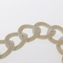 CHANEL Plastic Chain Shoulder Bag Pile Light Blue Silver CC Auth 158681V-7