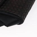 BOTTEGA VENETA INTRECCIATO Shoulder Bag Satin Black Gold Auth 158685-9