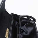 BOTTEGA VENETA INTRECCIATO Shoulder Bag Satin Black Gold Auth 158685-18
