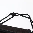 BOTTEGA VENETA INTRECCIATO Shoulder Bag Satin Black Gold Auth 158685-8