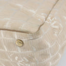 CHANEL New Travel Line Tote Bag Beige Gold CC Auth 158686-15