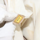 CHANEL New Travel Line Tote Bag Beige Gold CC Auth 158686-12