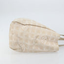 CHANEL New Travel Line Tote Bag Beige Gold CC Auth 158686-3