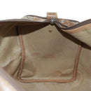 GUCCI GG Supreme Web Sherry Line Boston Bag PVC Beige Gold Auth 158687-24