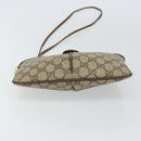 GUCCI GG Supreme Web Sherry Line Bag PVC Beige Gold 904 02 047 Auth 158689-10