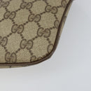 GUCCI GG Supreme Web Sherry Line Bag PVC Beige Gold 904 02 047 Auth 158689-11