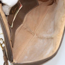 GUCCI GG Supreme Web Sherry Line Bag PVC Beige Gold 904 02 047 Auth 158689-18