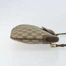 GUCCI GG Supreme Web Sherry Line Bag PVC Beige Gold 904 02 047 Auth 158689-4
