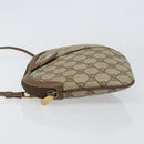 GUCCI GG Supreme Web Sherry Line Bag PVC Beige Gold 904 02 047 Auth 158689-5