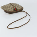 GUCCI GG Supreme Web Sherry Line Bag PVC Beige Gold 904 02 047 Auth 158689-7