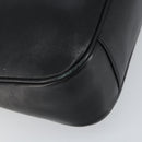 GUCCI Bamboo Shoulder Bag Leather 2way Black Gold 001 3444 1638 Auth 158690-12