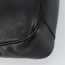 GUCCI Bamboo Shoulder Bag Leather 2way Black Gold 001 3444 1638 Auth 158690-14