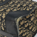 Christian Dior Trotter Canvas Boston Bag Navy Silver Auth 158691-10