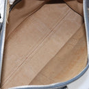 Christian Dior Trotter Canvas Boston Bag Navy Silver Auth 158691-15