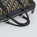 Christian Dior Trotter Canvas Boston Bag Navy Silver Auth 158691-7