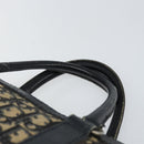 Christian Dior Trotter Canvas Boston Bag Navy Silver Auth 158691-8