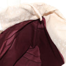 BVLGARI Logo Mania Tote Bag Canvas Leather Beige Silver Auth 158698-25