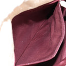 BVLGARI Logo Mania Tote Bag Canvas Leather Beige Silver Auth 158698-27